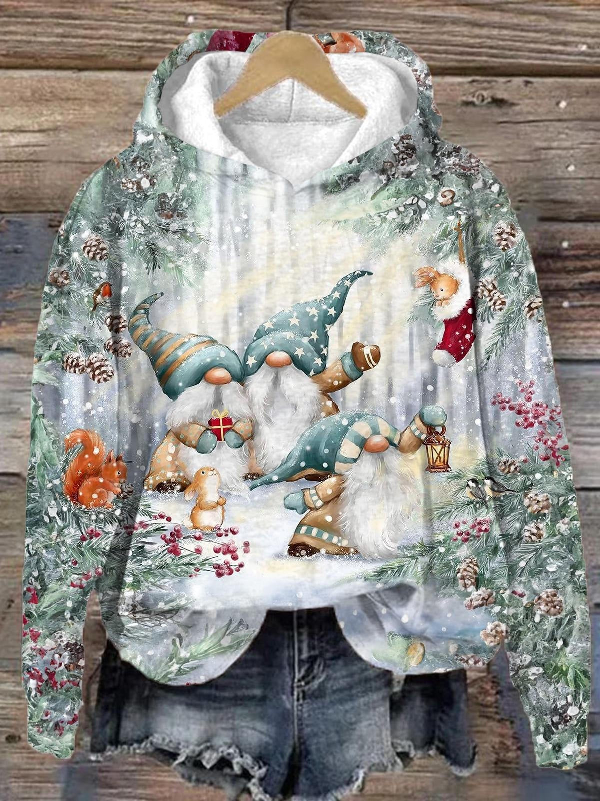 Autumn And Winter Christmas Digital Printing Pullover