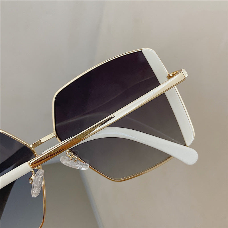 1PC Luxury Sunglasses Women 2022 Sunglasses for Women Glasses Retro Brand Design Sunglasses Women Metal Half Frame Eyewear